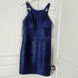 BCBG MaxAzria - Dark Blue Bandage Halter Dress - Size 06